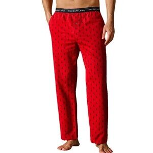 Polo Ralph Lauren Men’s Sleepwear Pants L Red Pony Logo Cotton Lounge Pajamas